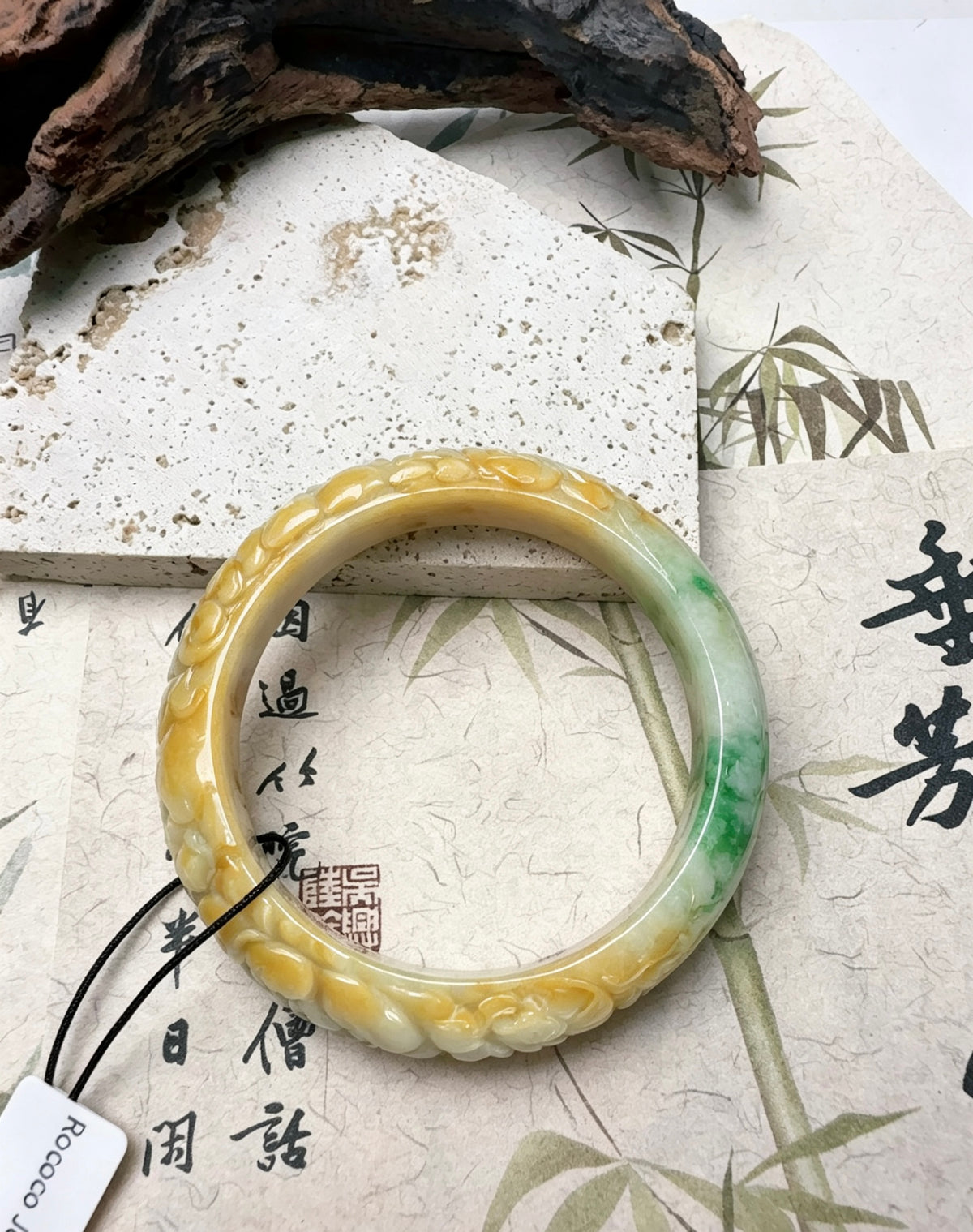 Natural Purple Jade‑Like Round Bangle | Energy Healing Stone Bracelet for Relationship & Career Blessing